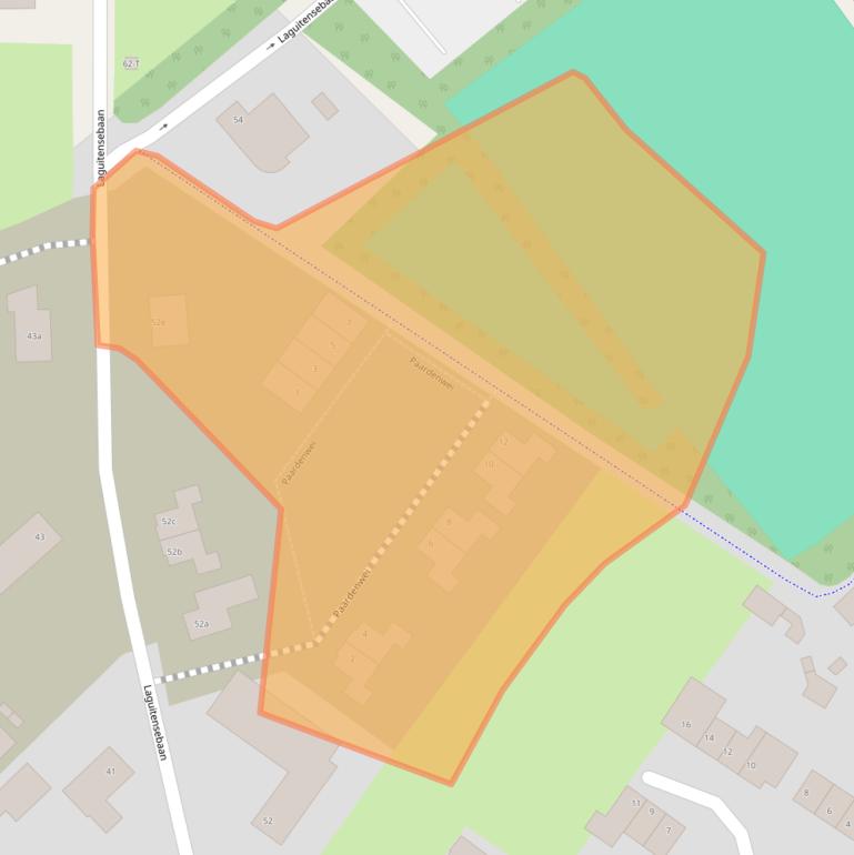 Kaart van postcodegebied 4891KA.