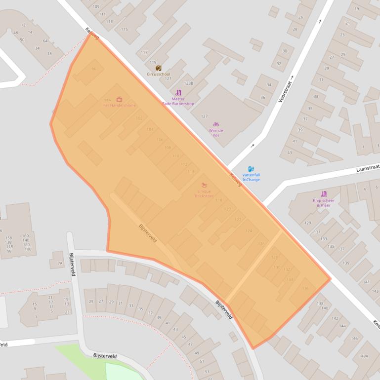 Kaart van postcodegebied 4902PE.