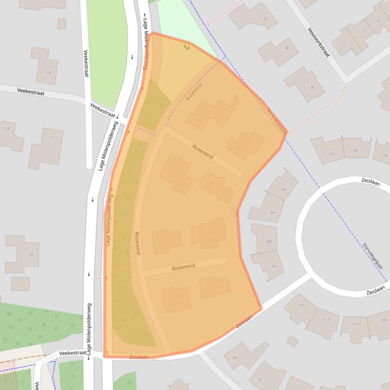 Kaart van postcodegebied 4904VM.