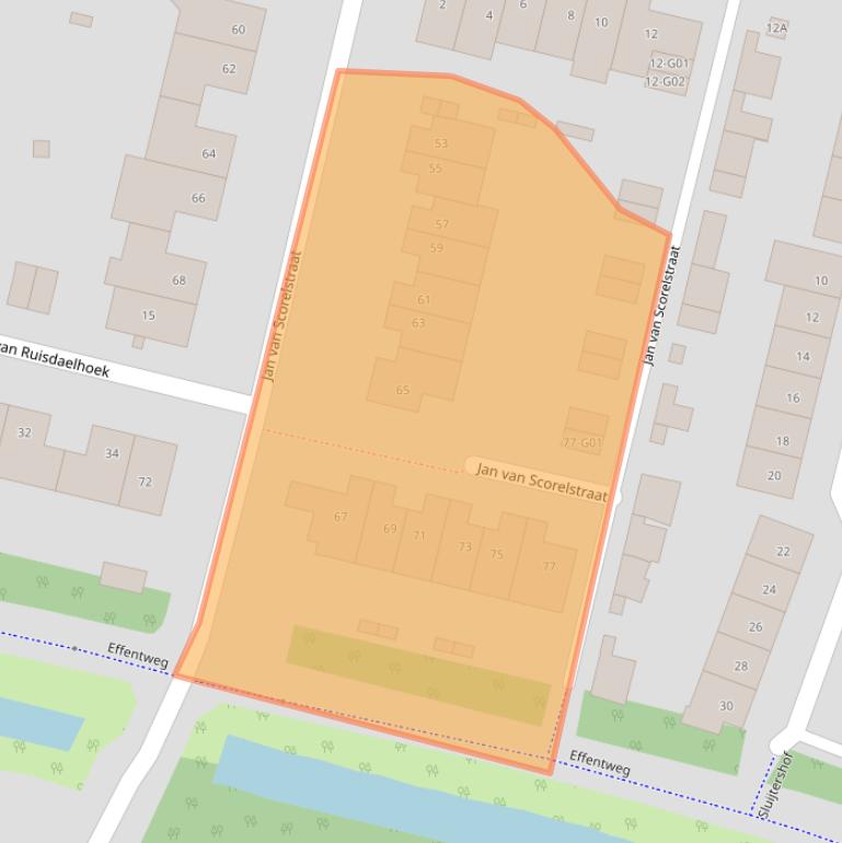 Kaart van postcodegebied 4907PK.