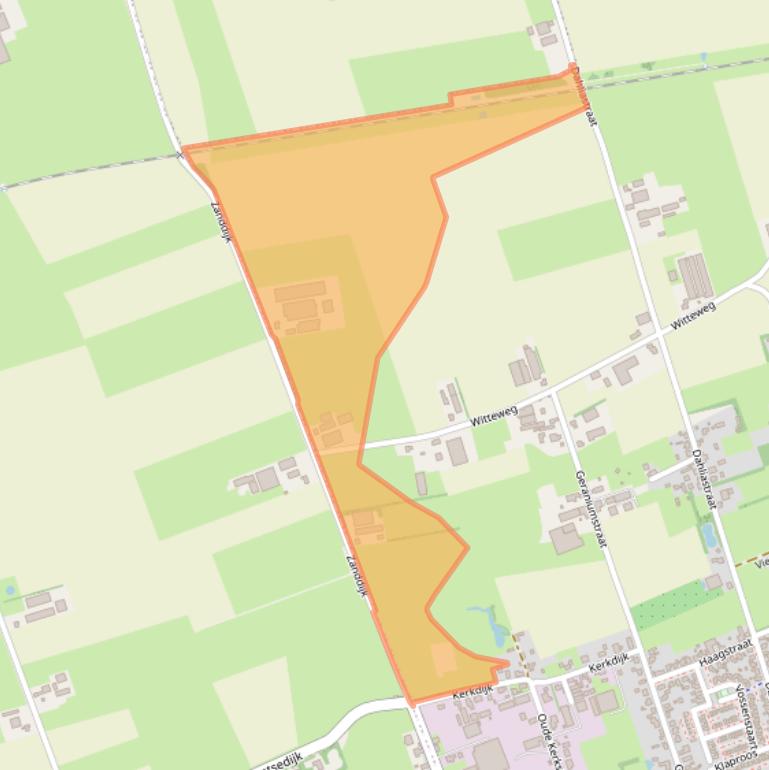 Kaart van postcodegebied 4921XW.