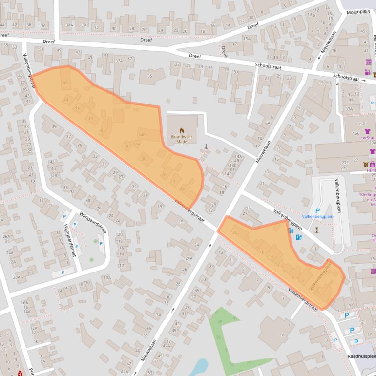 Kaart van postcodegebied 4921ZD.