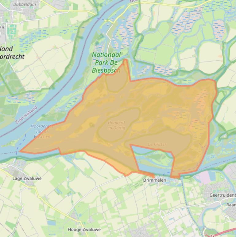 Kaart van postcodegebied 4924AA.