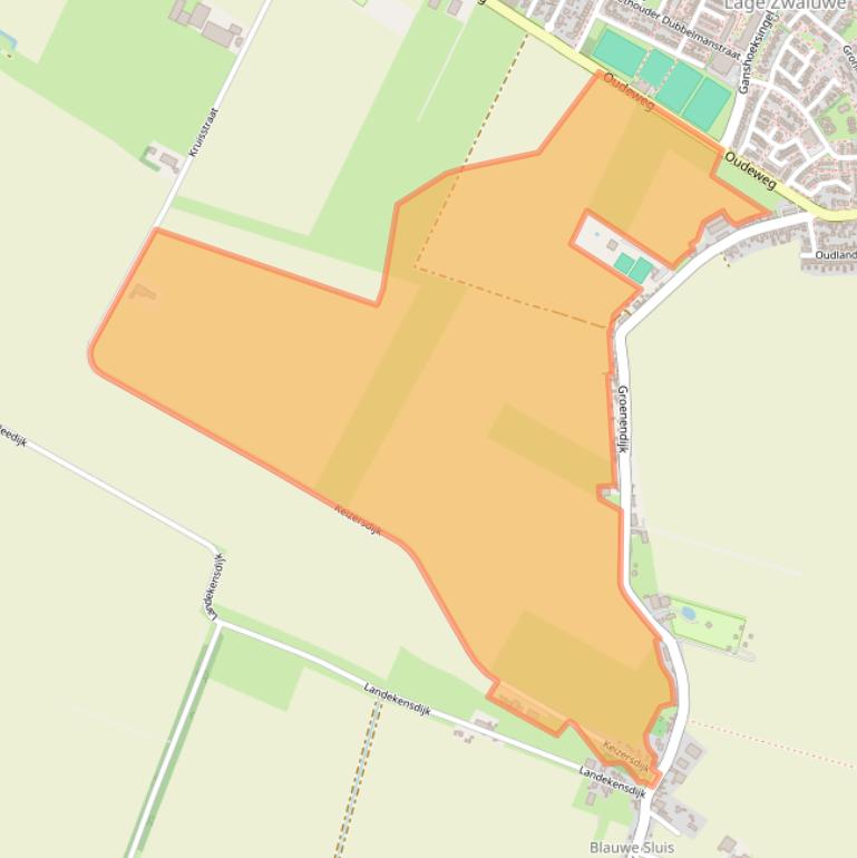 Kaart van postcodegebied 4926RJ.