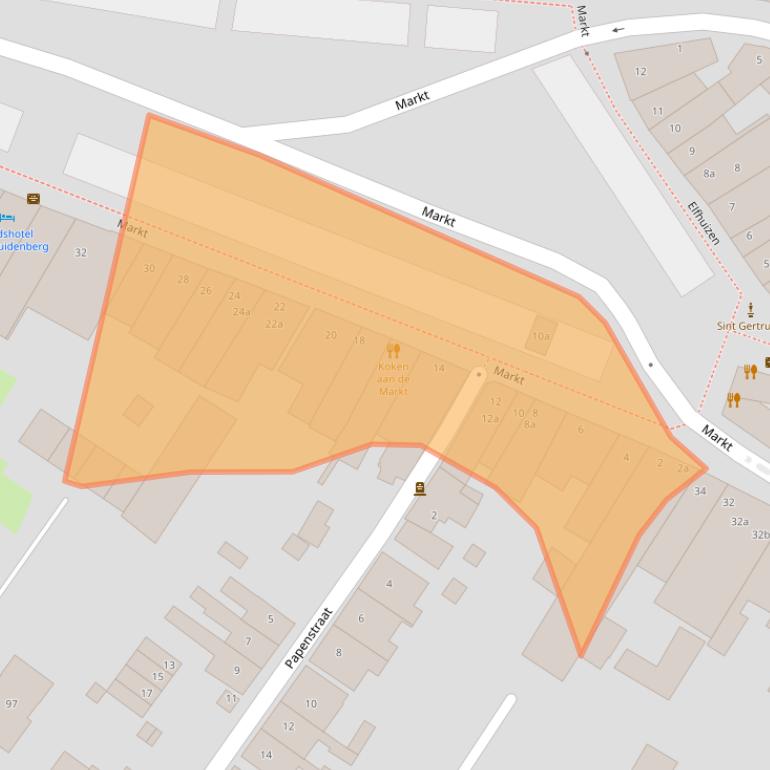 Kaart van postcodegebied 4931BS.