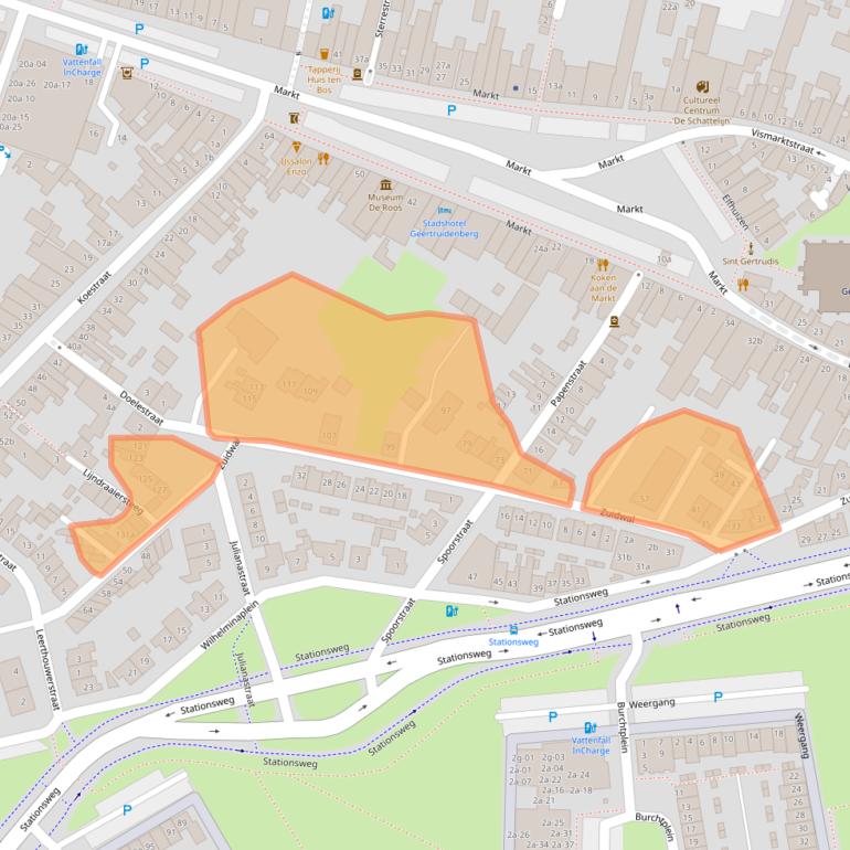 Kaart van postcodegebied 4931DC.
