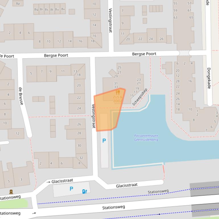 Kaart van postcodegebied 4931KW.
