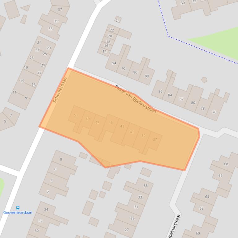 Kaart van postcodegebied 4931RV.