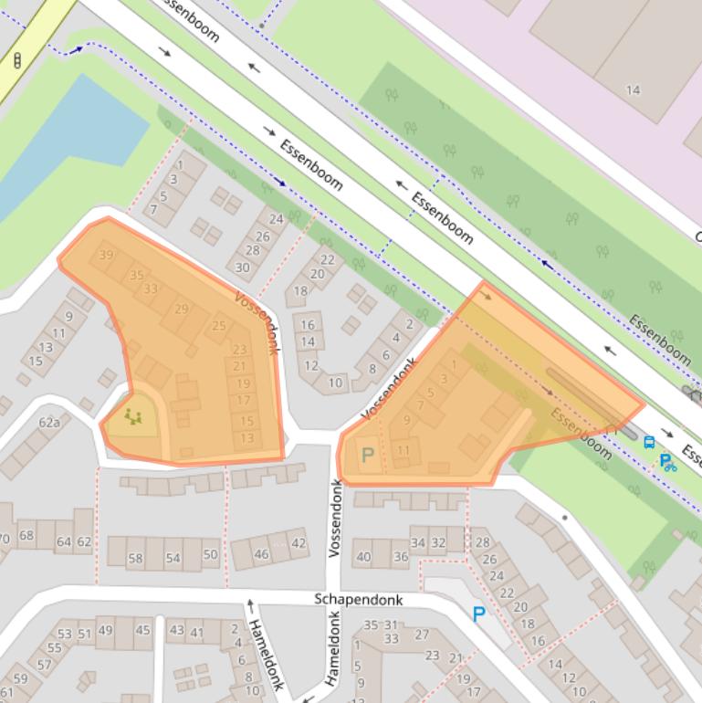 Kaart van postcodegebied 4942CD.