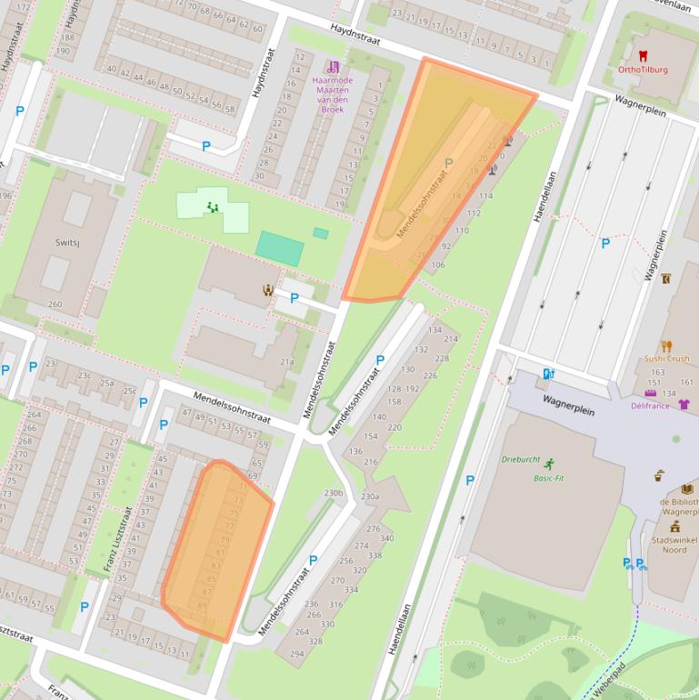 Kaart van postcodegebied 5011PB.