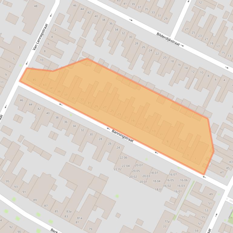 Kaart van postcodegebied 5025TS.