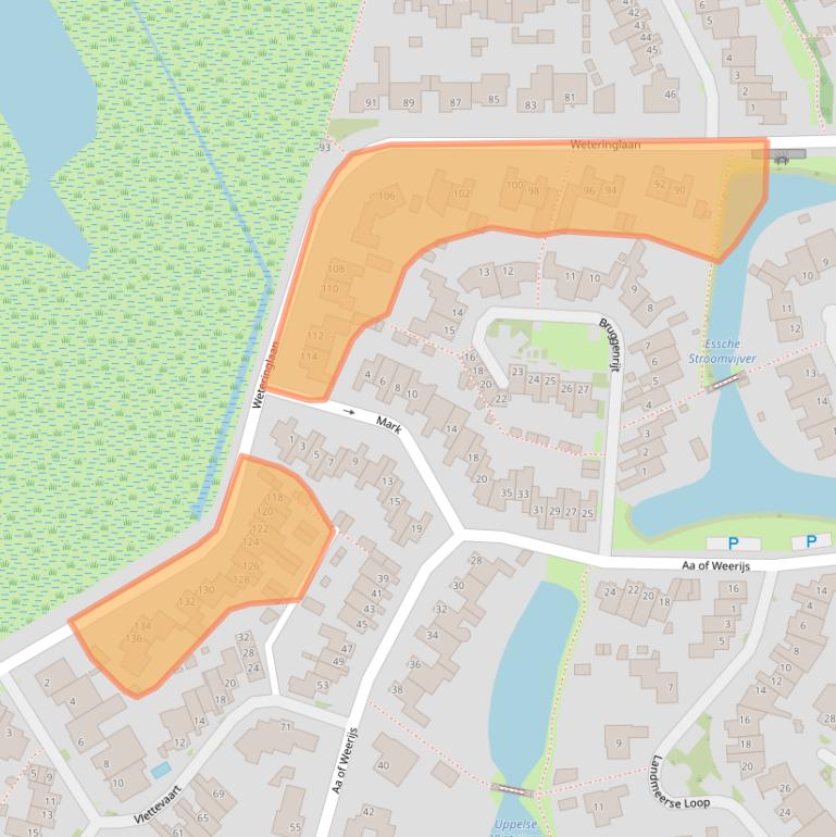 Kaart van postcodegebied 5032XT.