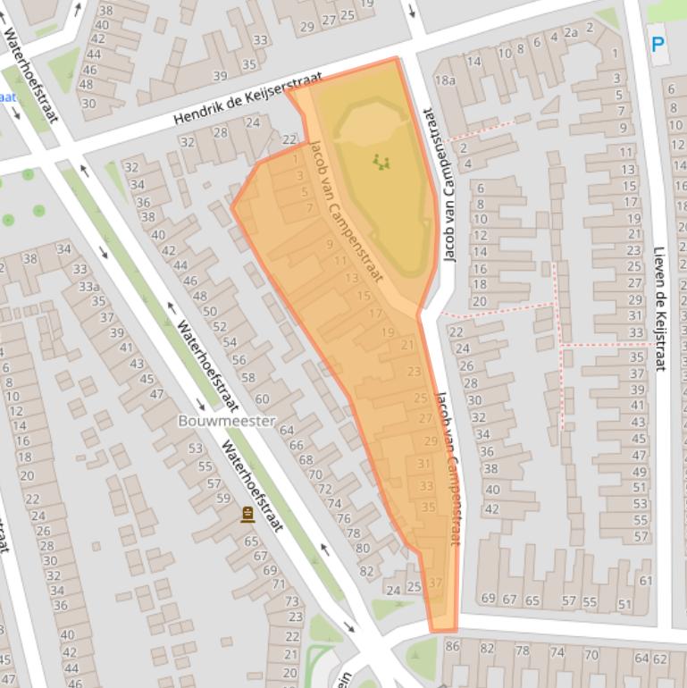 Kaart van postcodegebied 5041GW.