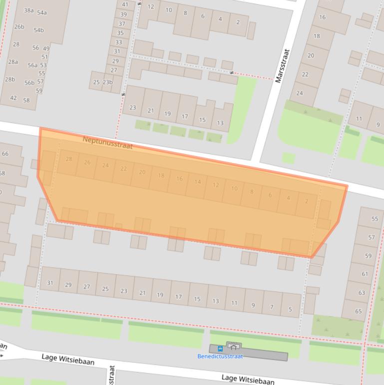 Kaart van postcodegebied 5042AM.