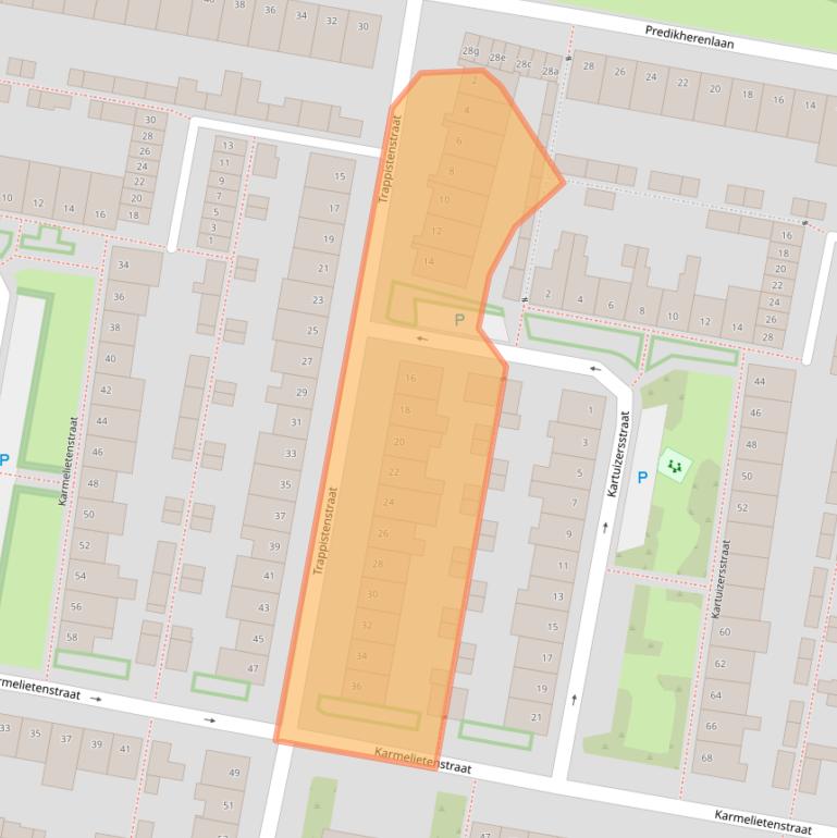Kaart van postcodegebied 5042BA.