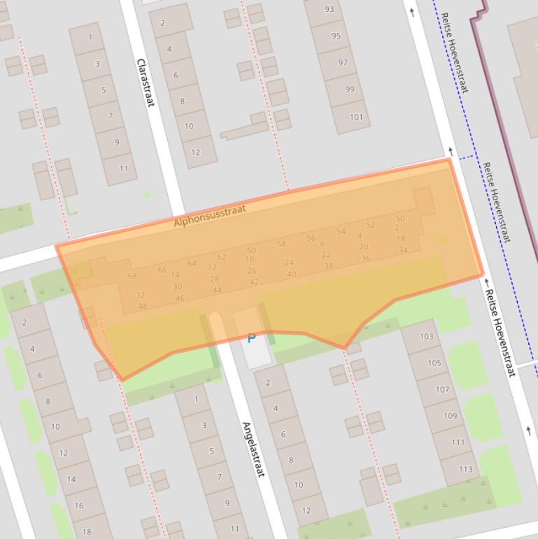 Kaart van postcodegebied 5042HM.