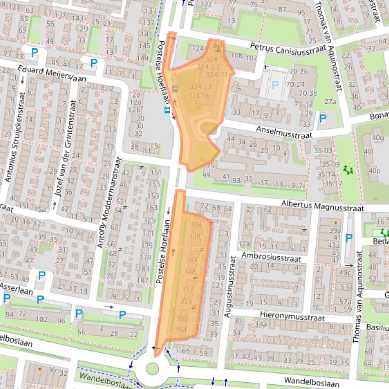 Kaart van postcodegebied 5042KS.