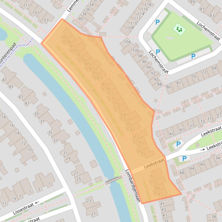 Kaart van postcodegebied 5045WK.
