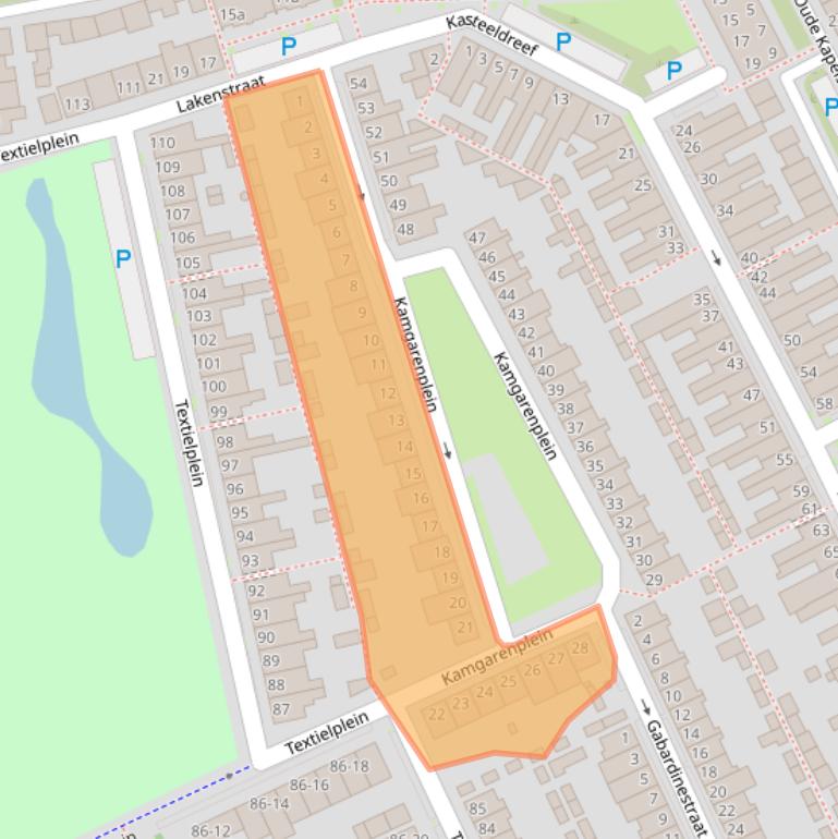 Kaart van postcodegebied 5046RD.