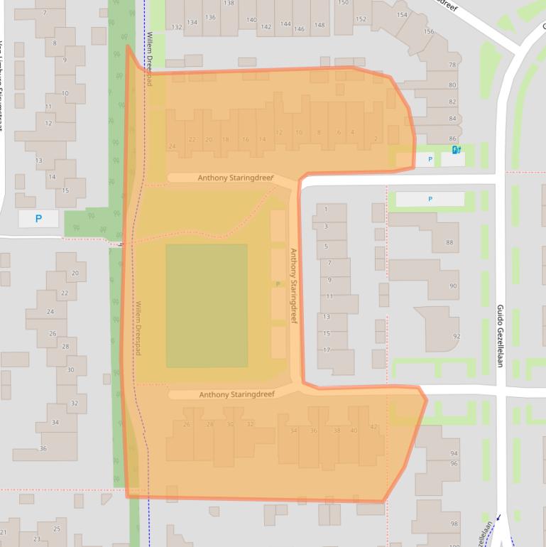 Kaart van postcodegebied 5051MP.