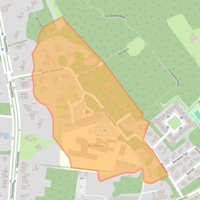 Kaart van postcodegebied 5051PB.