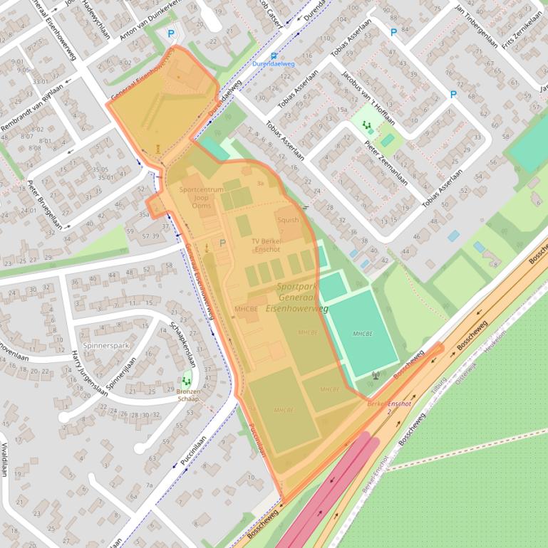 Kaart van postcodegebied 5056CR.