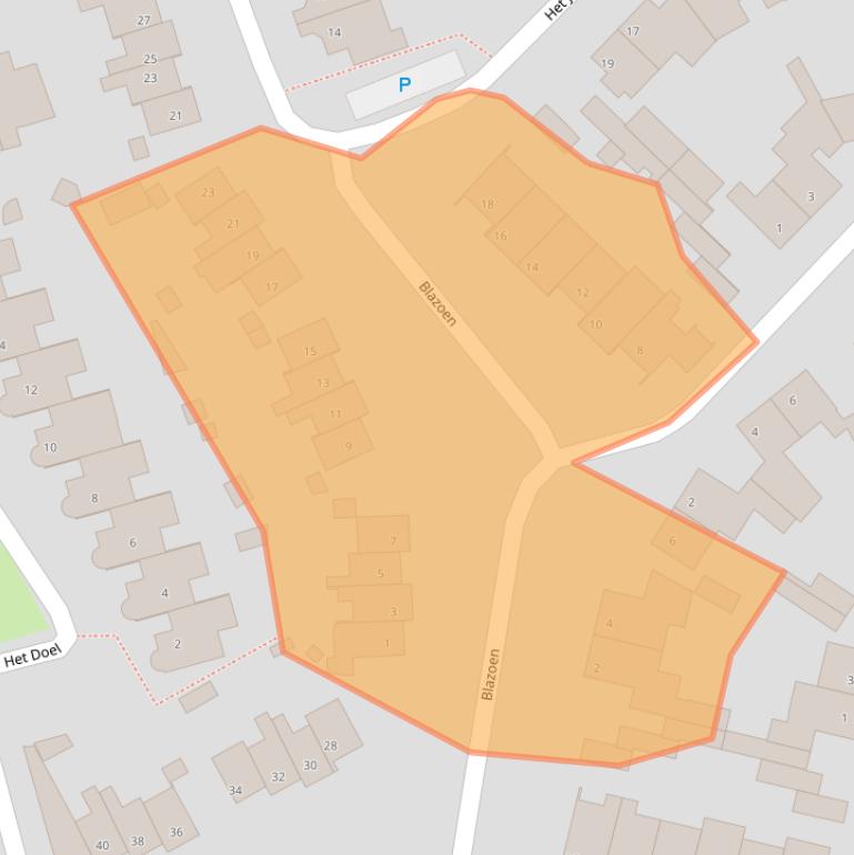 Kaart van postcodegebied 5081PT.