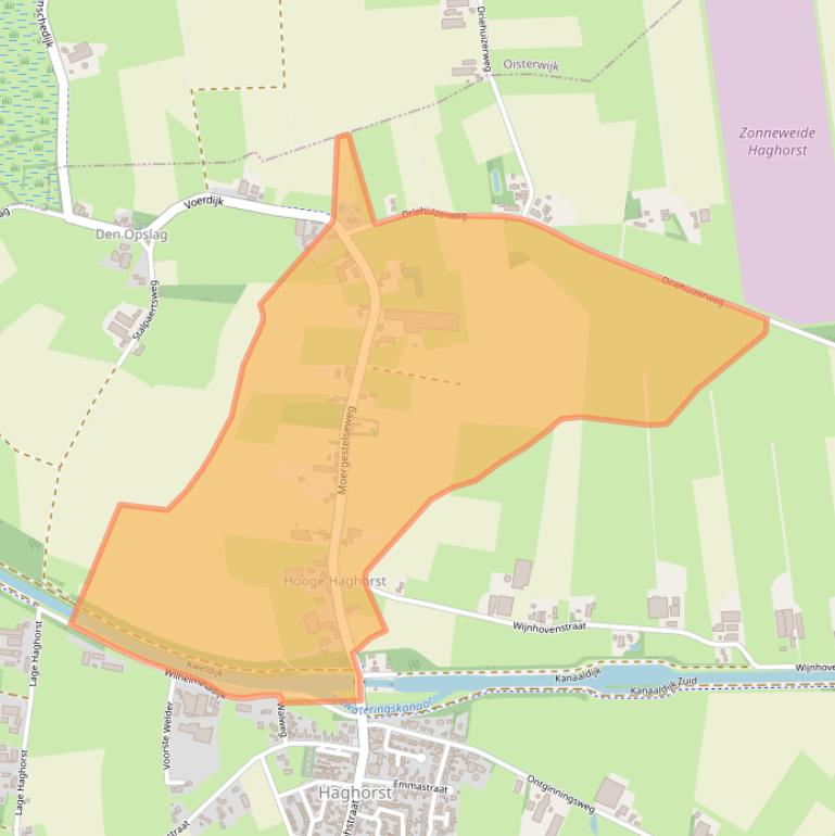 Kaart van postcodegebied 5089NW.