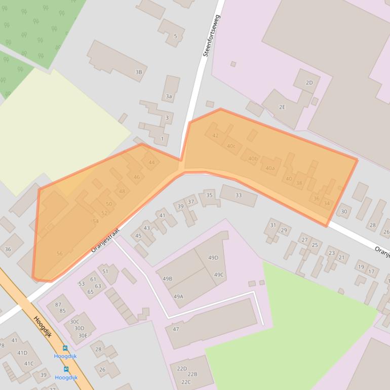 Kaart van postcodegebied 5091BM.