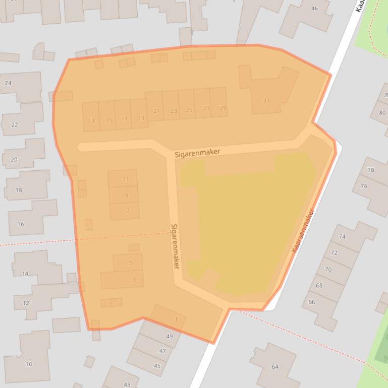 Kaart van postcodegebied 5091GM.