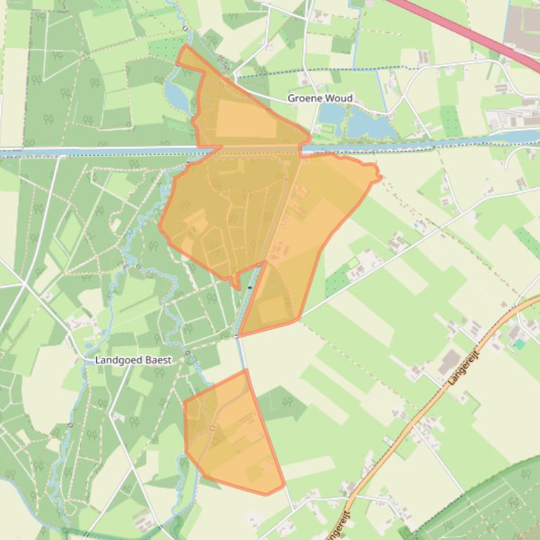 Kaart van postcodegebied 5091JL.