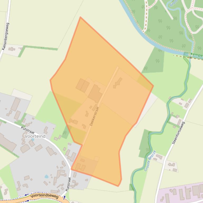 Kaart van postcodegebied 5091TL.