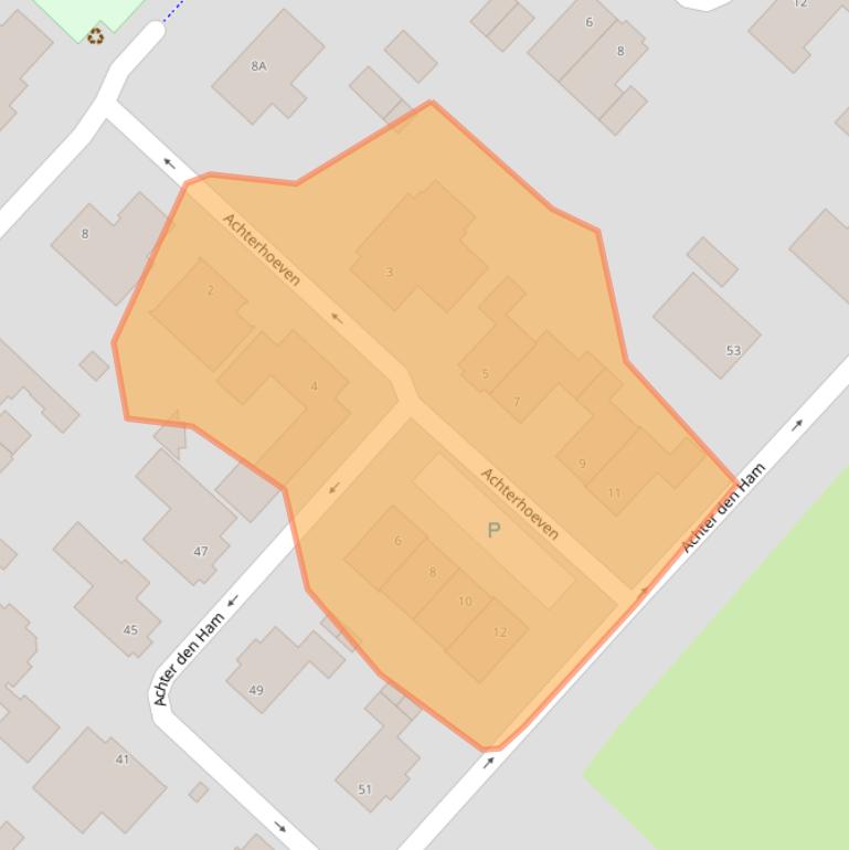 Kaart van postcodegebied 5102AN.