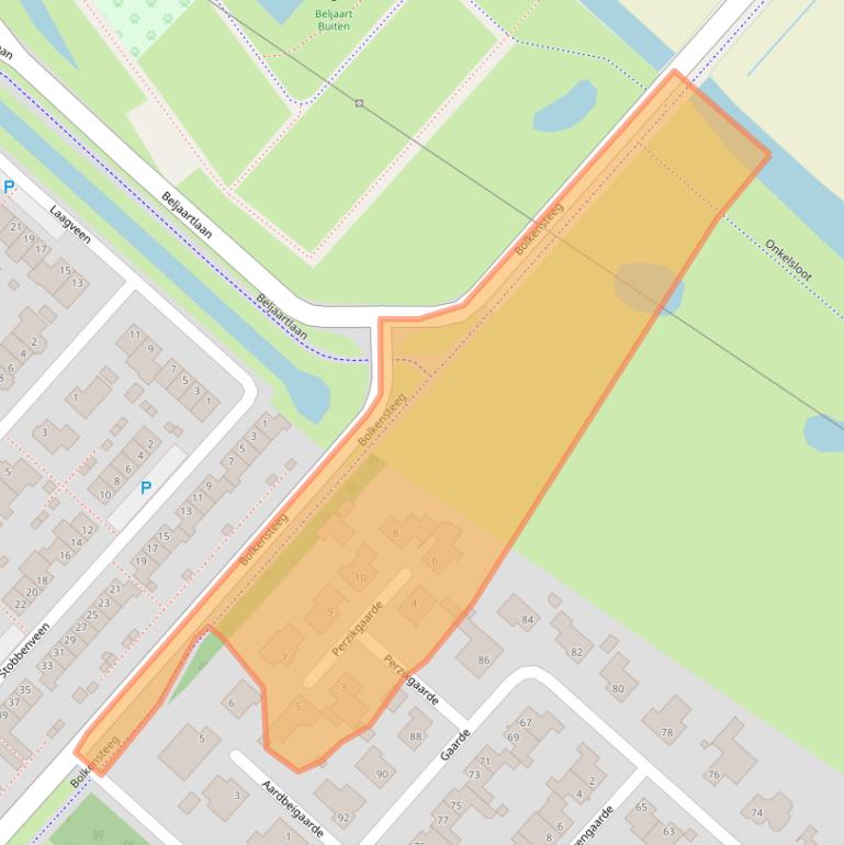 Kaart van postcodegebied 5103EH.