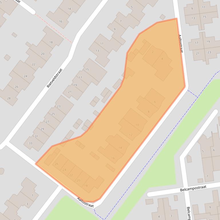 Kaart van postcodegebied 5103MX.