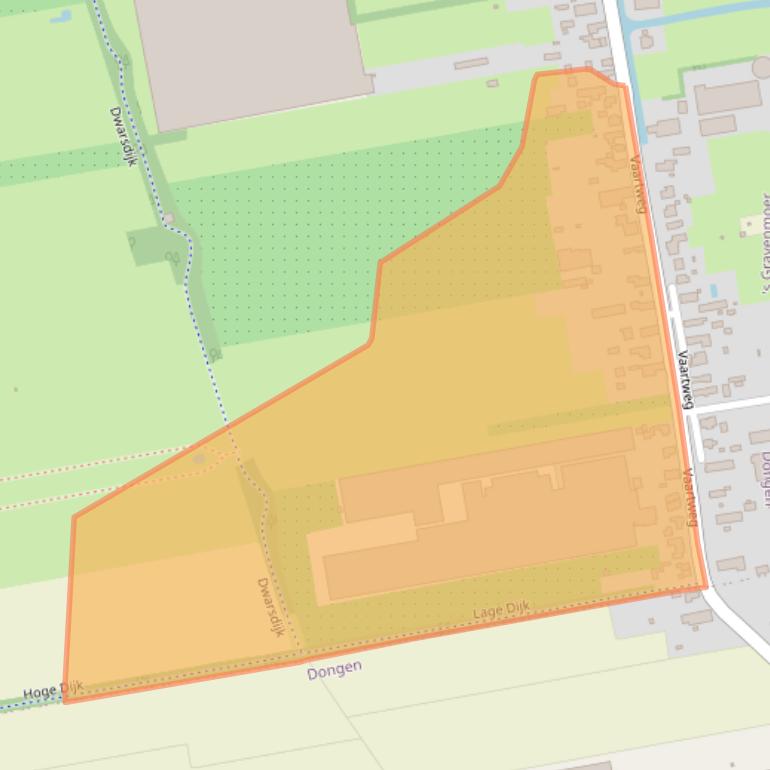 Kaart van postcodegebied 5109RD.