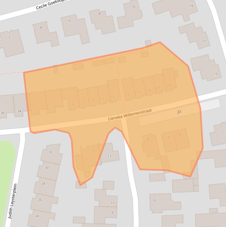 Kaart van postcodegebied 5122KN.