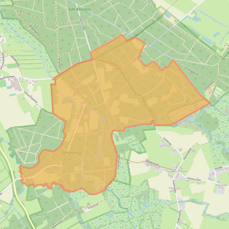 Kaart van postcodegebied 5126NA.