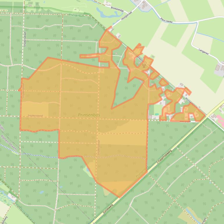 Kaart van postcodegebied 5126NC.