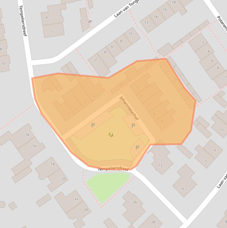 Kaart van postcodegebied 5131CA.