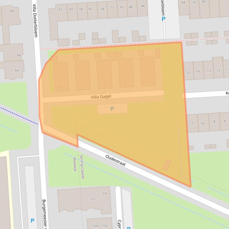 Kaart van postcodegebied 5146AC.