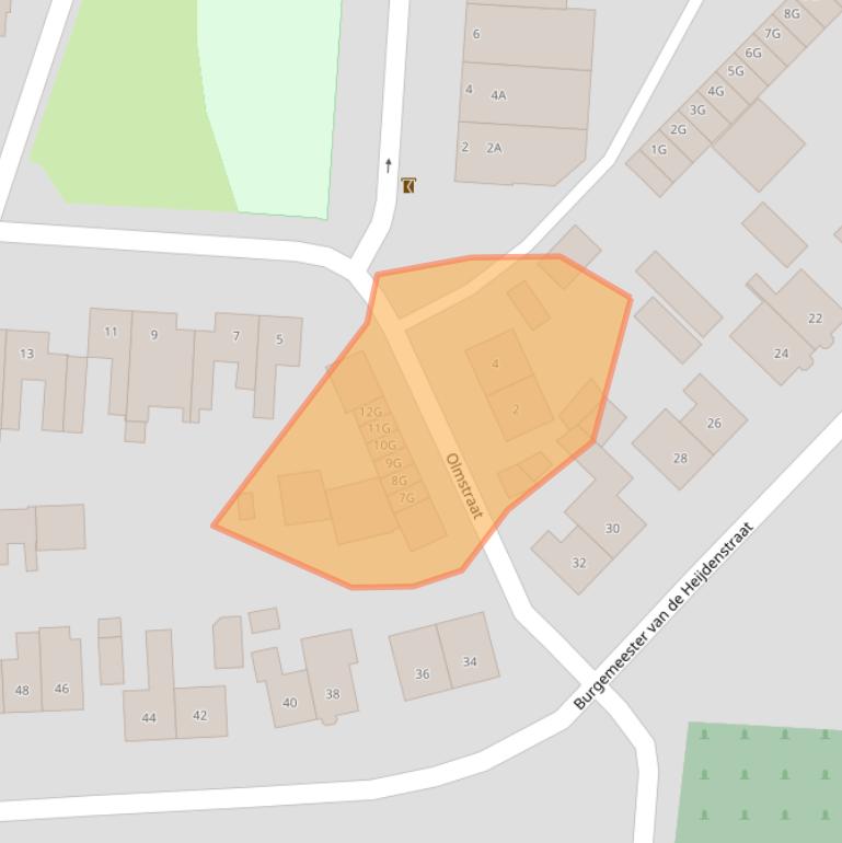 Kaart van postcodegebied 5151AW.