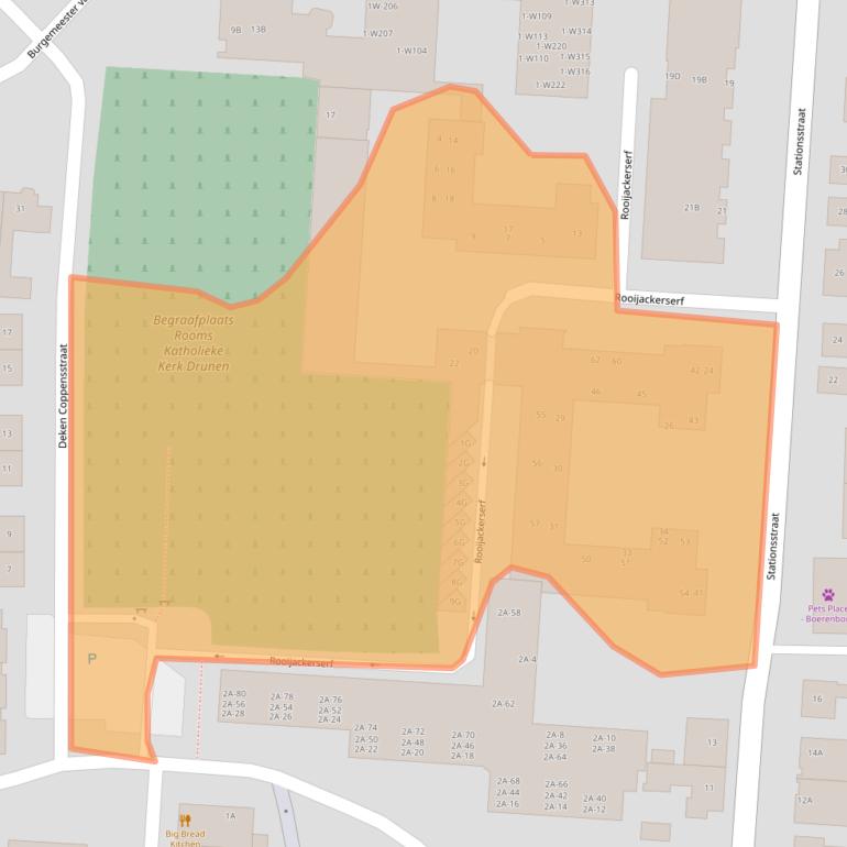 Kaart van postcodegebied 5151HD.