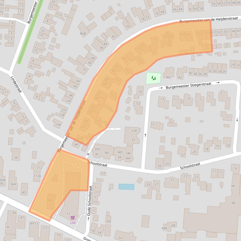 Kaart van postcodegebied 5151HL.