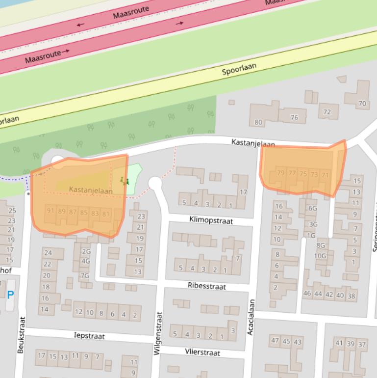 Kaart van postcodegebied 5151ZP.