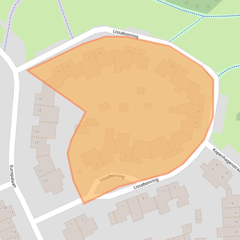 Kaart van postcodegebied 5152NT.