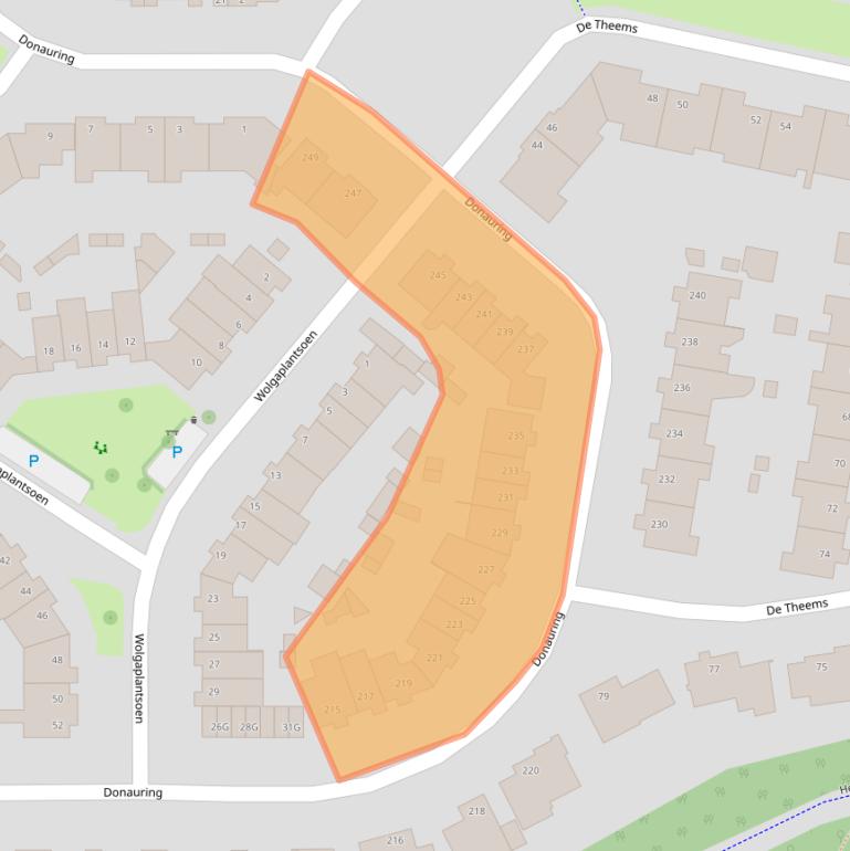 Kaart van postcodegebied 5152TK.