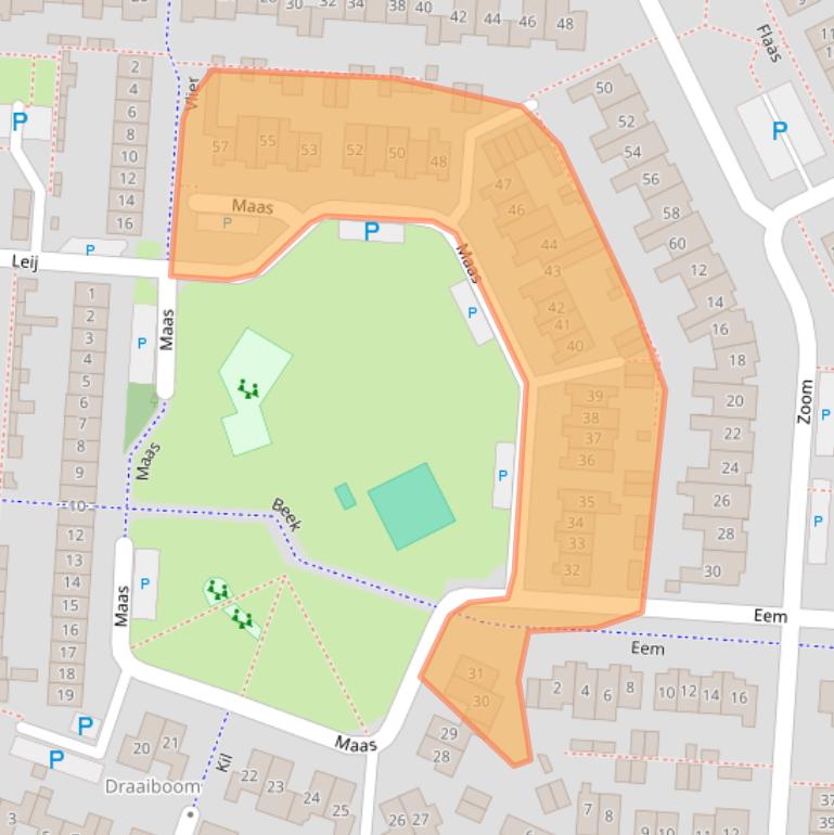 Kaart van postcodegebied 5172CN.