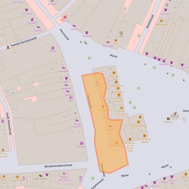 Kaart van postcodegebied 5211JS.