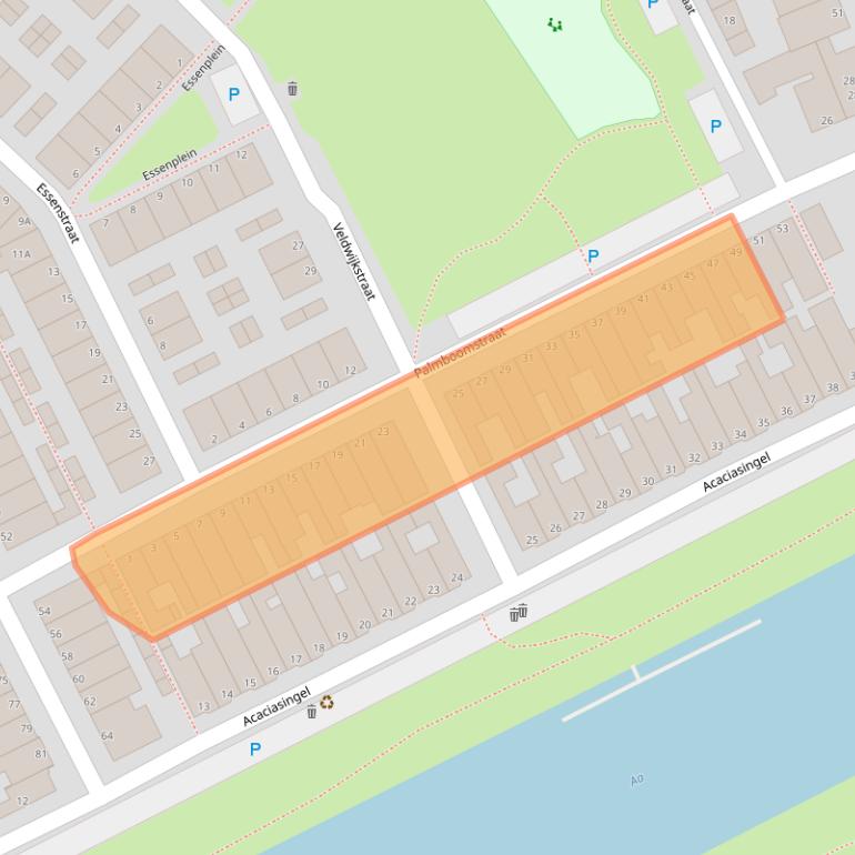 Kaart van postcodegebied 5213VD.